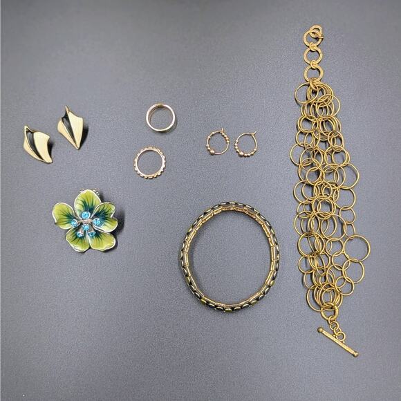 10 pc Jewelry Lot – Plunder Necklace, 14K Vermeil Peridot Pendant and more - Picture 6 of 10